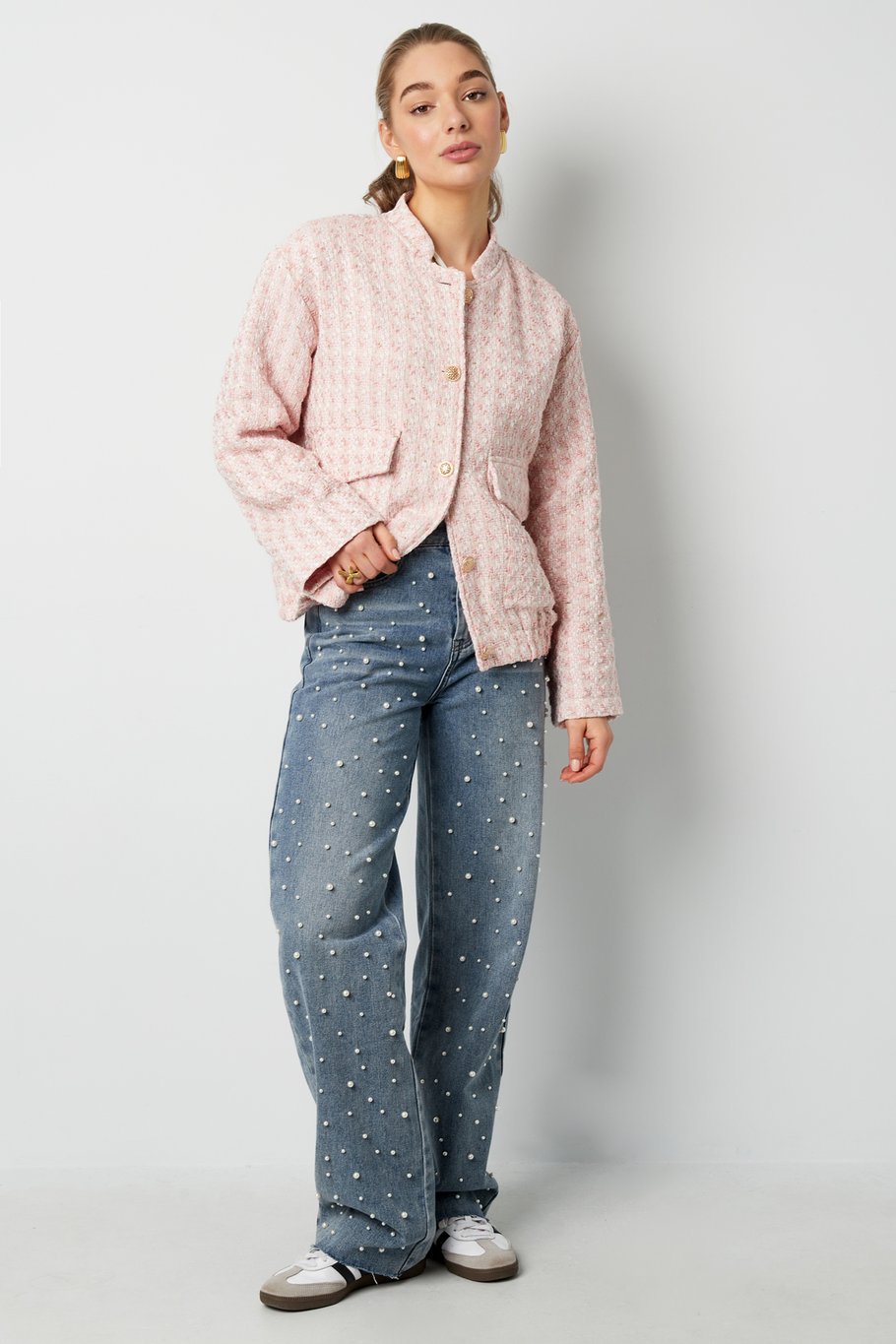 Bomberjacke aus edlem Must-have - Pink h5Bild3